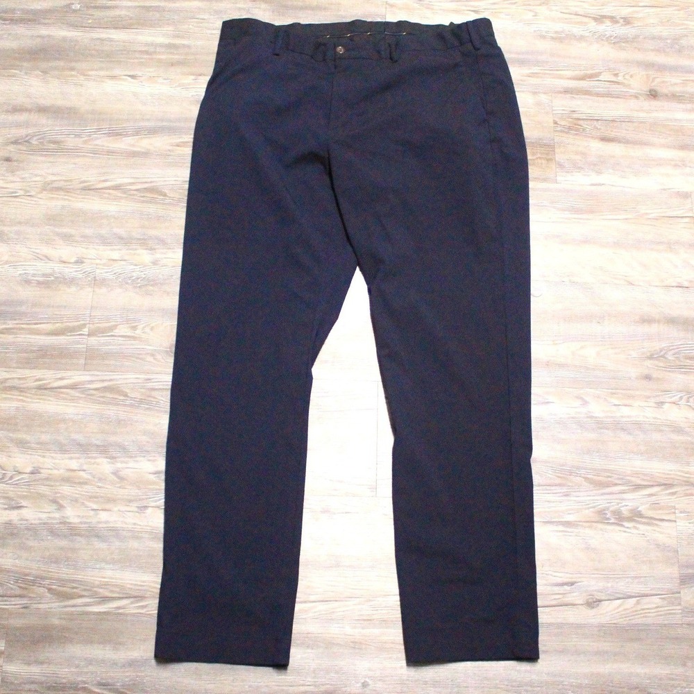 Polo Ralph Lauren Dress Pants Mens 38x32 Stretch Straight Fit Navy Blue
